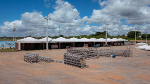 Montagem da estrutura do Festival de Arembepe já está acontecendo