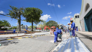 Prefeitura começa 1ª etapa das obras do Centro com intervenções na Praça Desembargador Montenegro